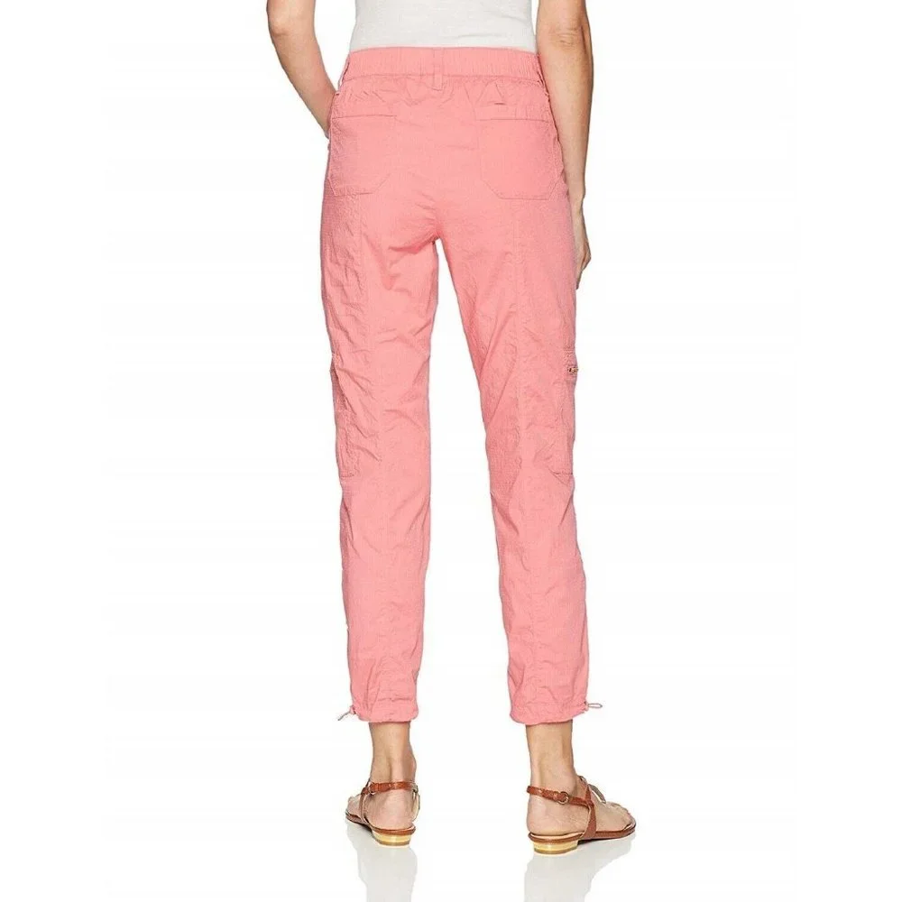 NWT Rafaella Pull On Lightweight Fitted Ripstop Ankle length Cargo Pant - Picture 2 of 2